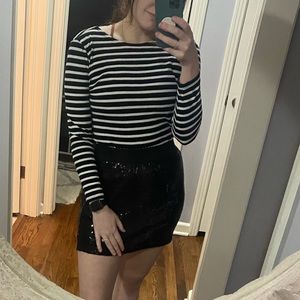 J. Crew Boatneck Shirt with Bow Detail - M